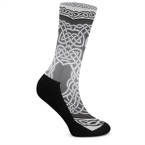 Celtic Knot Tree Of Life Print Crew Socks