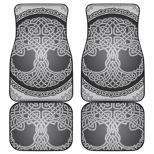 Celtic Knot Tree Of Life Print Front and Back Car Floor Mats