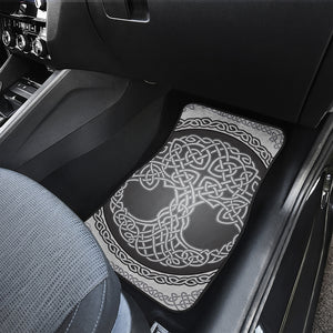 Celtic Knot Tree Of Life Print Front and Back Car Floor Mats