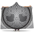 Celtic Knot Tree Of Life Print Hooded Blanket