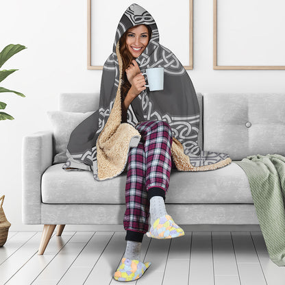 Celtic Knot Tree Of Life Print Hooded Blanket