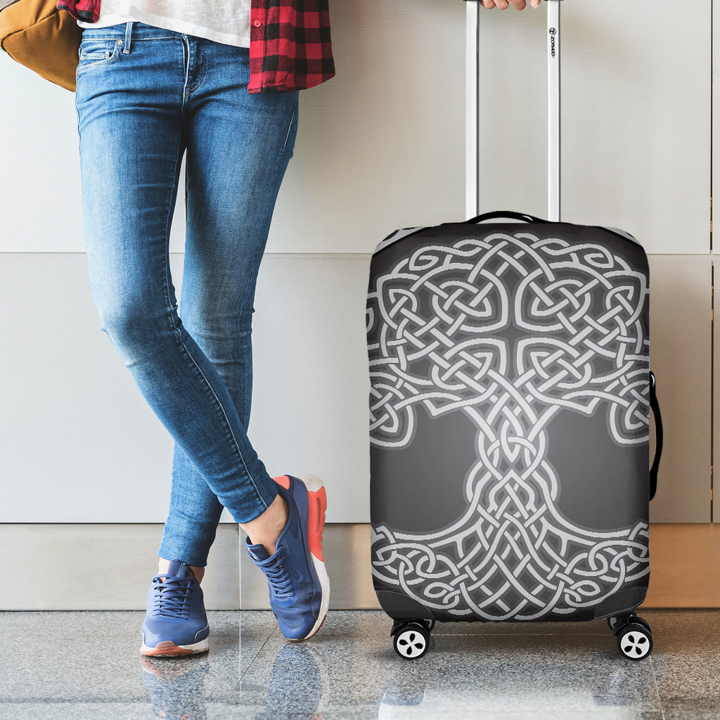 Celtic Knot Tree Of Life Print Luggage Cover