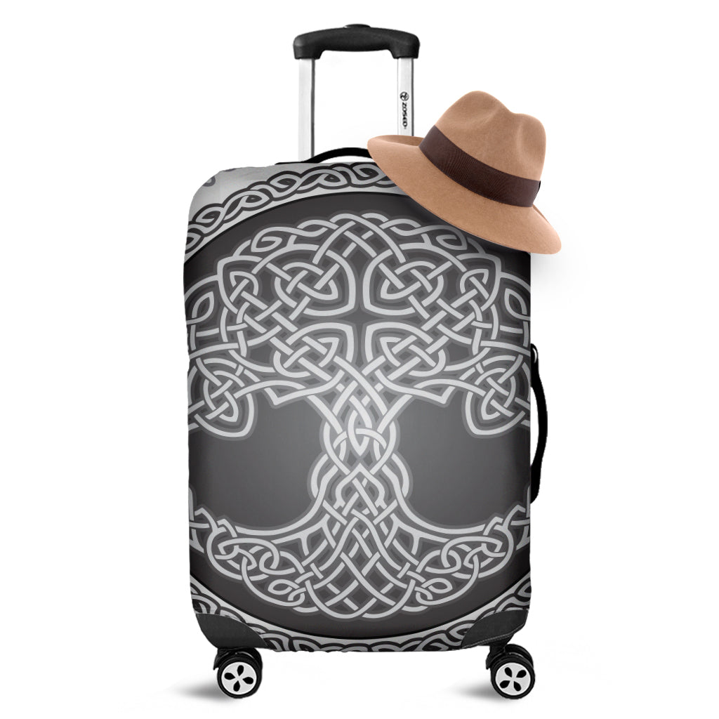 Celtic Knot Tree Of Life Print Luggage Cover