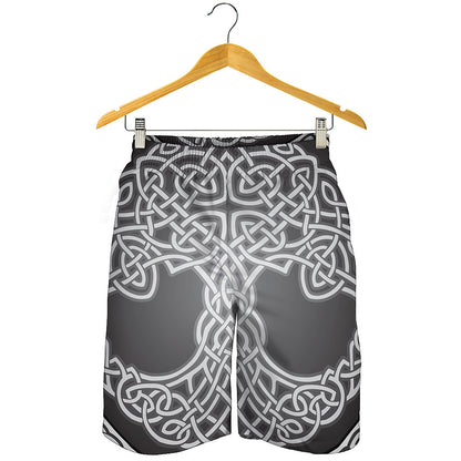 Celtic Knot Tree Of Life Print Men's Shorts