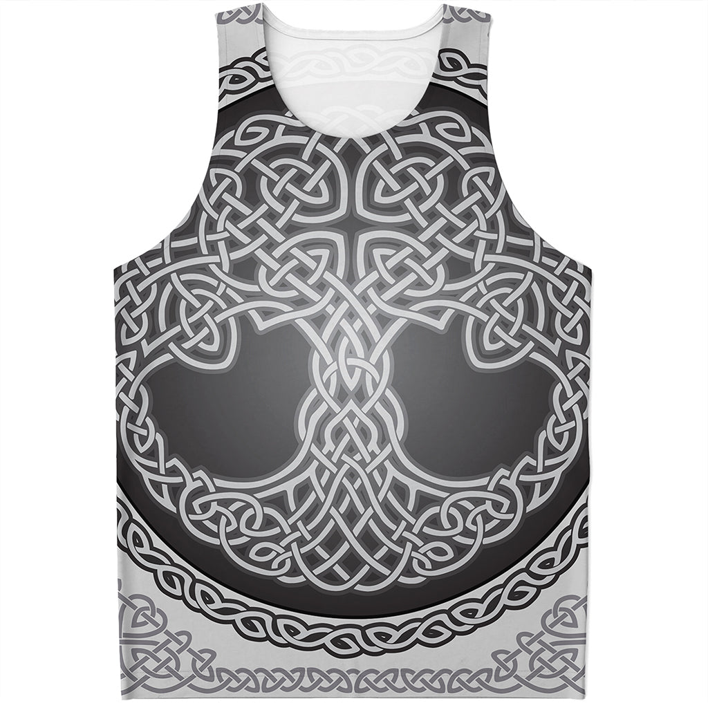 Celtic Knot Tree Of Life Print Men's Tank Top