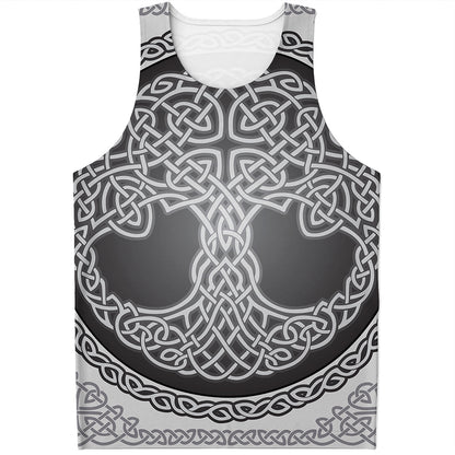 Celtic Knot Tree Of Life Print Men's Tank Top