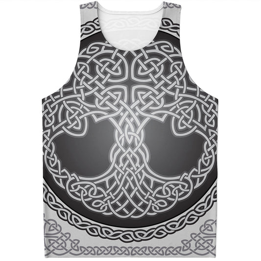 Celtic Knot Tree Of Life Print Men's Tank Top