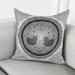 Celtic Knot Tree Of Life Print Pillow Cover