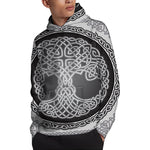 Celtic Knot Tree Of Life Print Pullover Hoodie