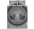Celtic Knot Tree Of Life Print Quilt Bed Set
