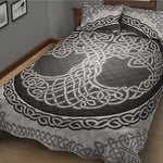 Celtic Knot Tree Of Life Print Quilt Bed Set