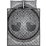 Celtic Knot Tree Of Life Print Quilt Bed Set