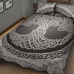 Celtic Knot Tree Of Life Print Quilt Bed Set
