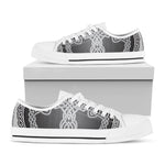 Celtic Knot Tree Of Life Print White Low Top Shoes