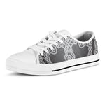 Celtic Knot Tree Of Life Print White Low Top Shoes