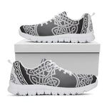 Celtic Knot Tree Of Life Print White Sneakers