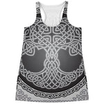Celtic Knot Tree Of Life Print Women's Racerback Tank Top