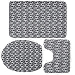 Chainmail Print 3 Piece Bath Mat Set