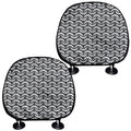 Chainmail Print Car Headrest Covers