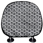 Chainmail Print Car Headrest Covers