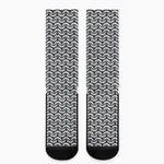 Chainmail Print Crew Socks