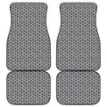 Chainmail Print Front and Back Car Floor Mats