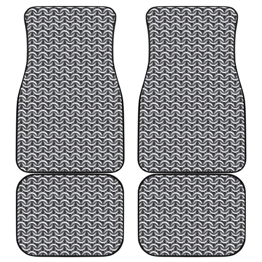 Chainmail Print Front and Back Car Floor Mats