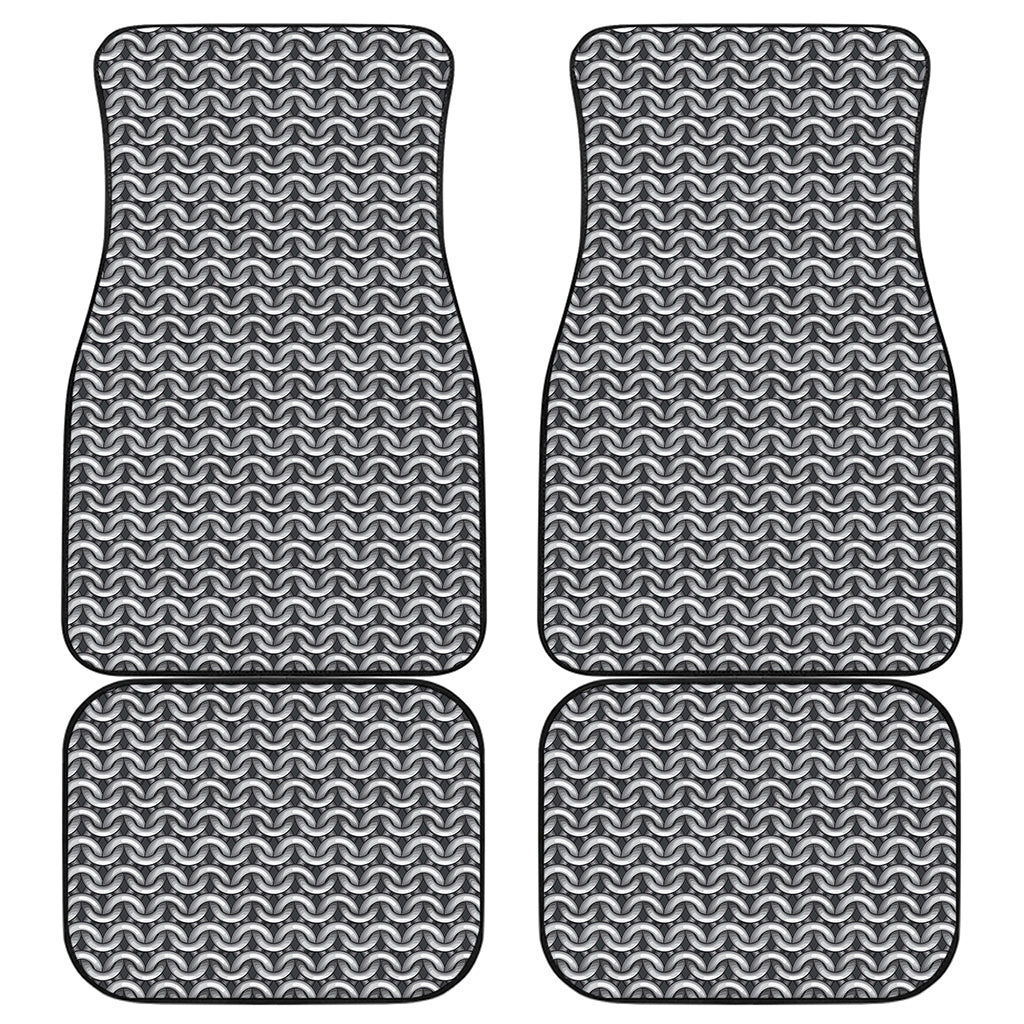 Chainmail Print Front and Back Car Floor Mats