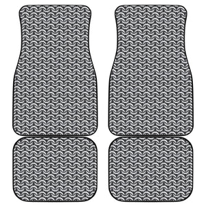 Chainmail Print Front and Back Car Floor Mats