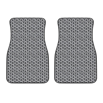 Chainmail Print Front Car Floor Mats
