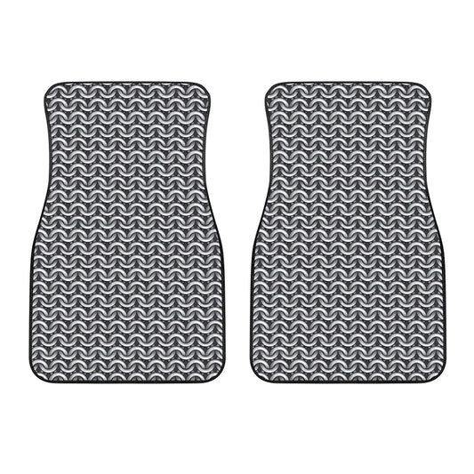 Chainmail Print Front Car Floor Mats