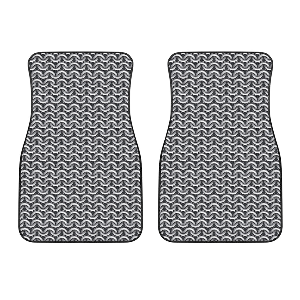 Chainmail Print Front Car Floor Mats