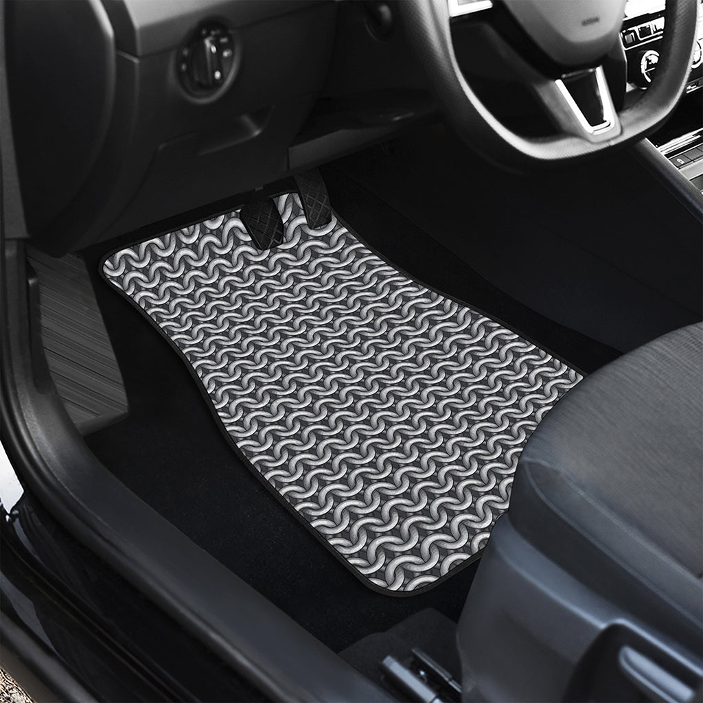 Chainmail Print Front Car Floor Mats