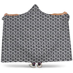 Chainmail Print Hooded Blanket