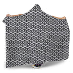 Chainmail Print Hooded Blanket