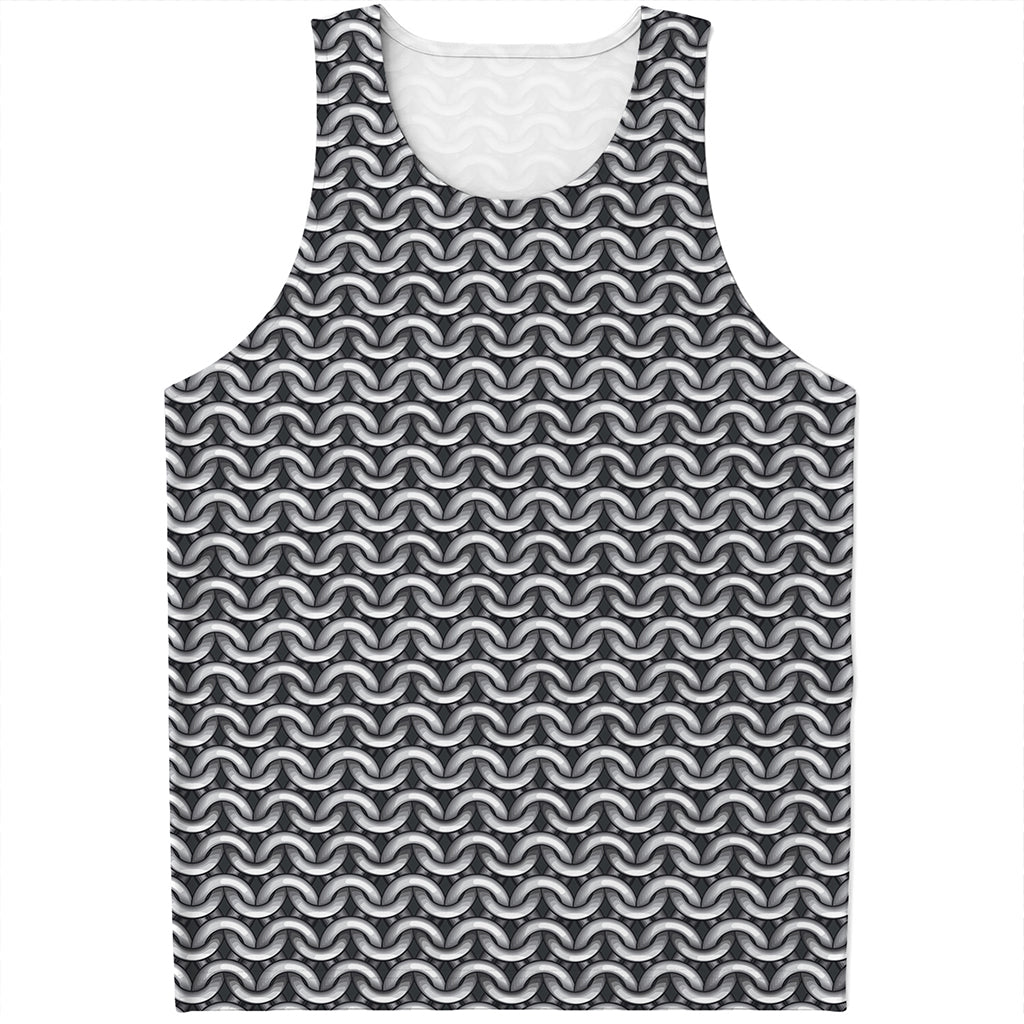 Chainmail Print Men's Tank Top