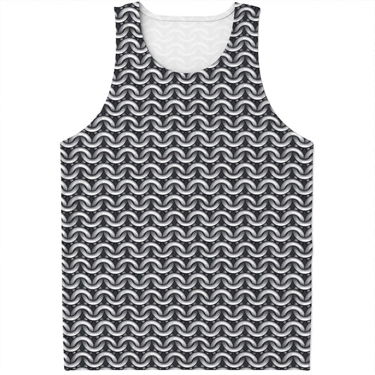 Chainmail Print Men's Tank Top