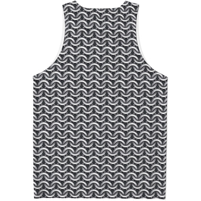 Chainmail Print Men's Tank Top