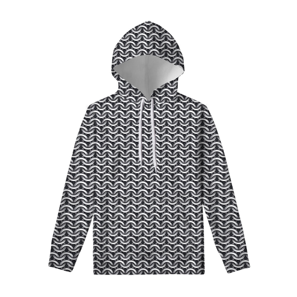 Chainmail Print Pullover Hoodie