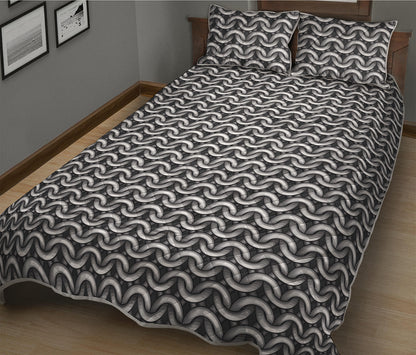 Chainmail Print Quilt Bed Set