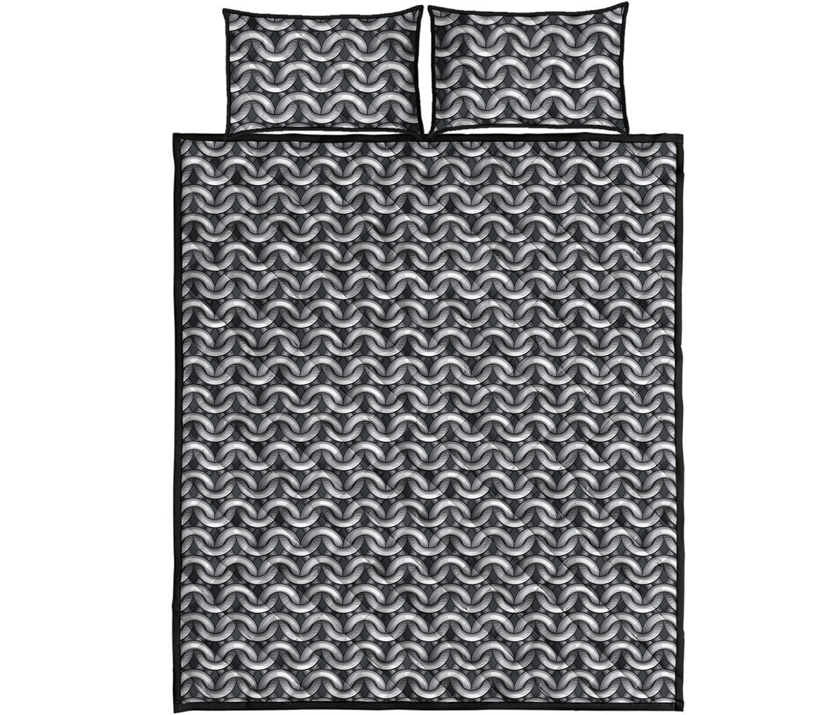 Chainmail Print Quilt Bed Set