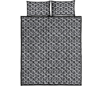 Chainmail Print Quilt Bed Set