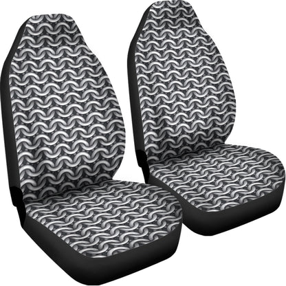 Chainmail Print Universal Fit Car Seat Covers