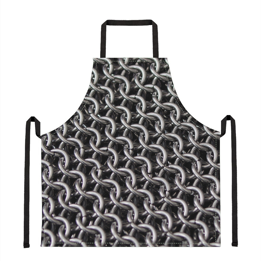 Chainmail Ring Pattern Print Apron