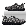 Chainmail Ring Pattern Print Black Sneakers