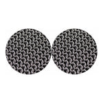 Chainmail Ring Pattern Print Car Coasters