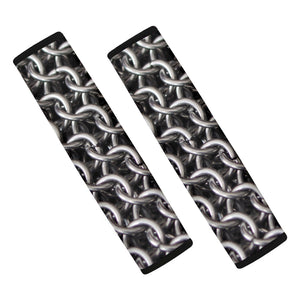 Chainmail Ring Pattern Print Car Seat Belt Covers