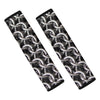 Chainmail Ring Pattern Print Car Seat Belt Covers