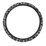 Chainmail Ring Pattern Print Car Steering Wheel Cover