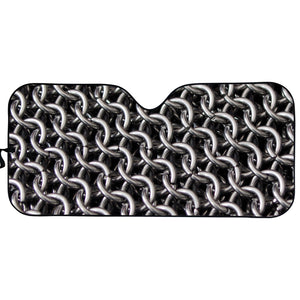 Chainmail Ring Pattern Print Car Sun Shade